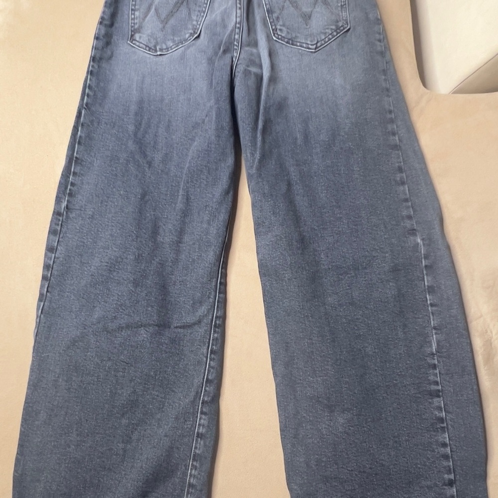 Mother Superior The Half Pipe Flood Barrel Jeans Outta Sight Black - Picture 11 of 11